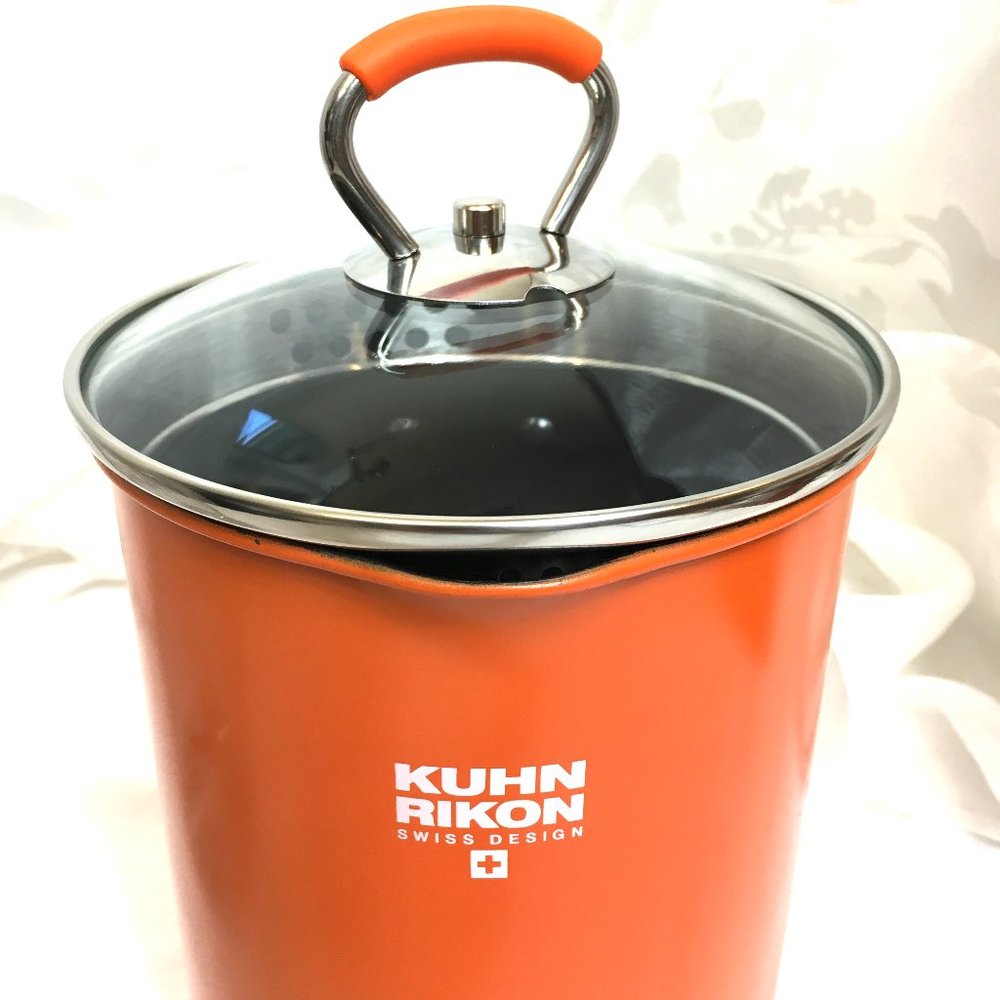 KUHN RIKON  4th Burner Tall Pot w Lid & Basket NWOT - Picture 8 of 11